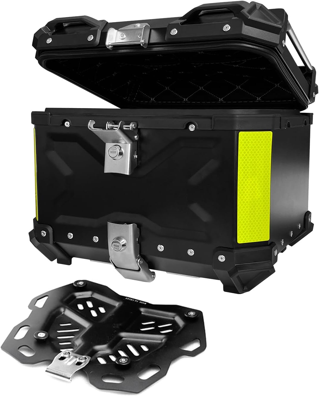 45L Motorcycle Top Case, Universal Aluminum Motorcycle Tail