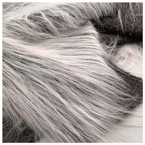 Fuskpälstyg Med Lång Lugg Plyschtyg Fluffigt Tyg För Kostymmattor Rekvisita Bakgrund Cosplay Stoldekoration För Fotografi Hantverk. 170x50cm(Color:Skäggfärg)