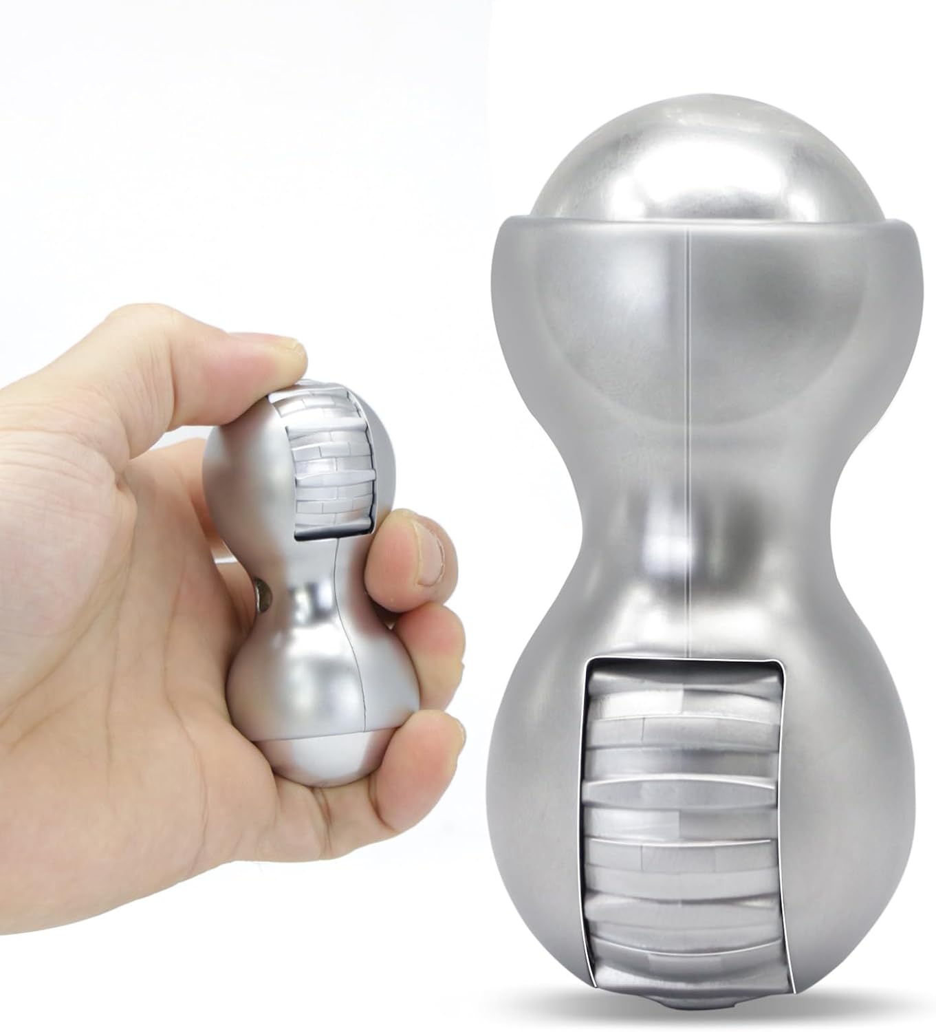Premium Metal Fidget Toy -Fouce Spin & Balance，-Adjust the Rhythm，- Peace of Mind - Stress & Anxiety Relief Toy for Adults & Teens - Portable, Durable & Ideal for Office, Travel,Studying(Sliver)