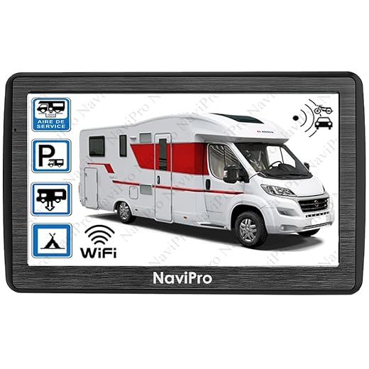 GPS Camping Car, Voiture, 7 Pouces NaviPro Active, Ventouse Aimanté, Europe - Maroc, Turquie, Aires De Camping - Mise A Jour Gratuite A Vie