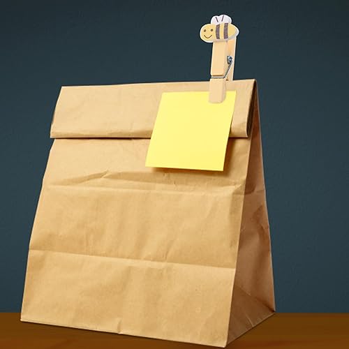 Miniatura 8 de ABOOFAN 30 pinzas para la ropa con cuerda de madera con clips de fotos de abeja para colgar fotos, ropa, manualidades, artes al aire libre e interior