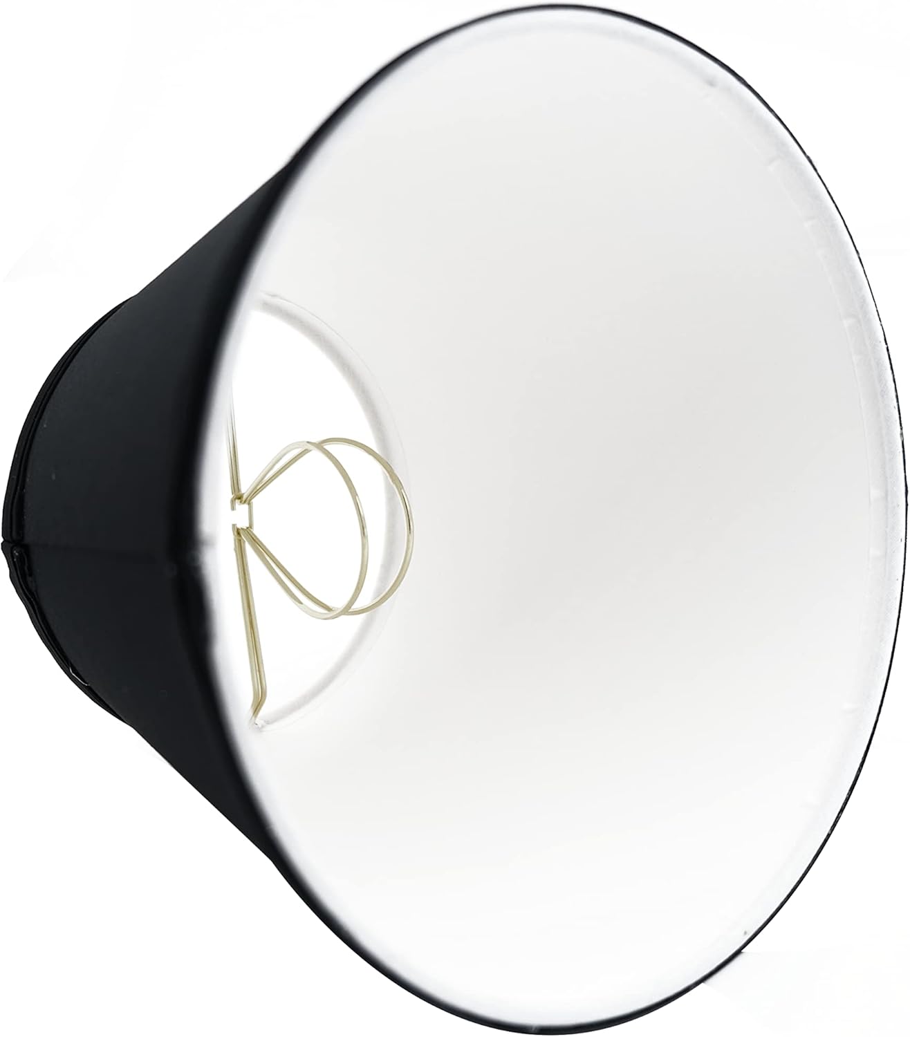 Upgradelights Black 8 Inch Empire Clip on Replacement Lampshade (5x8x6.5)