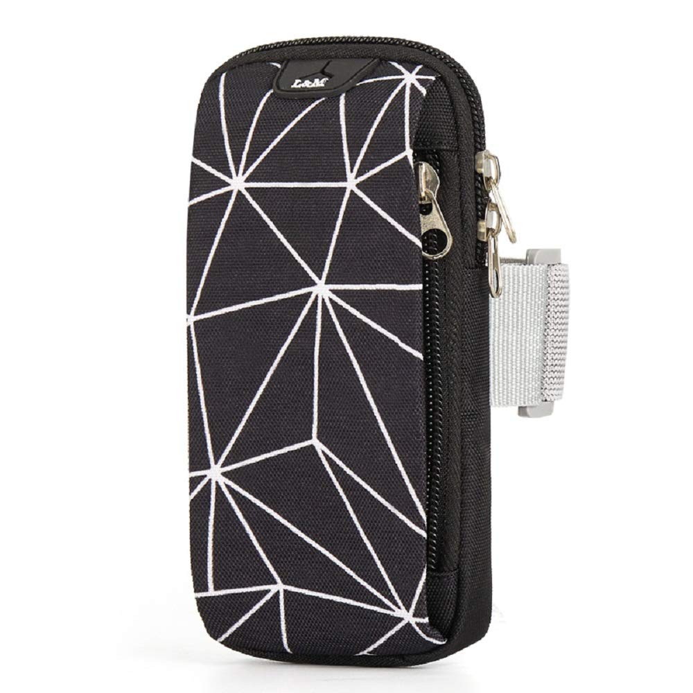 Running Armband Cell Phone Armband Case Holder for iPhone 12 12 Pro 11 11 Pro 11 Pro Max XR XS 8 7 6 Plus Samsung Galaxy S10 S9 S8 Plus Up to 6.5", Sports Armband Bag Zipper Pockets for Gym