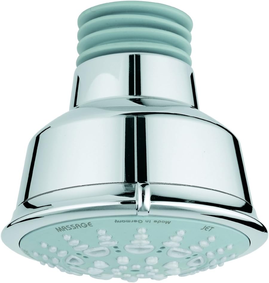 Grohe 27 126 000 Relexa 5 Spary Pattern Rustic Shower Head, StarLight