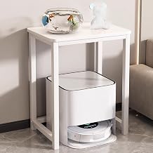 Modern Robot Vacuum Steel Frame Storage Rack,Multi-Functional Robot Vacuum Stand Small Cabinet,for Bedroom, Living Room, Dorm Room, Hallway, EntrywayA,50 * 40 * 75CM/19.7 * 15.7 * 29.5in
