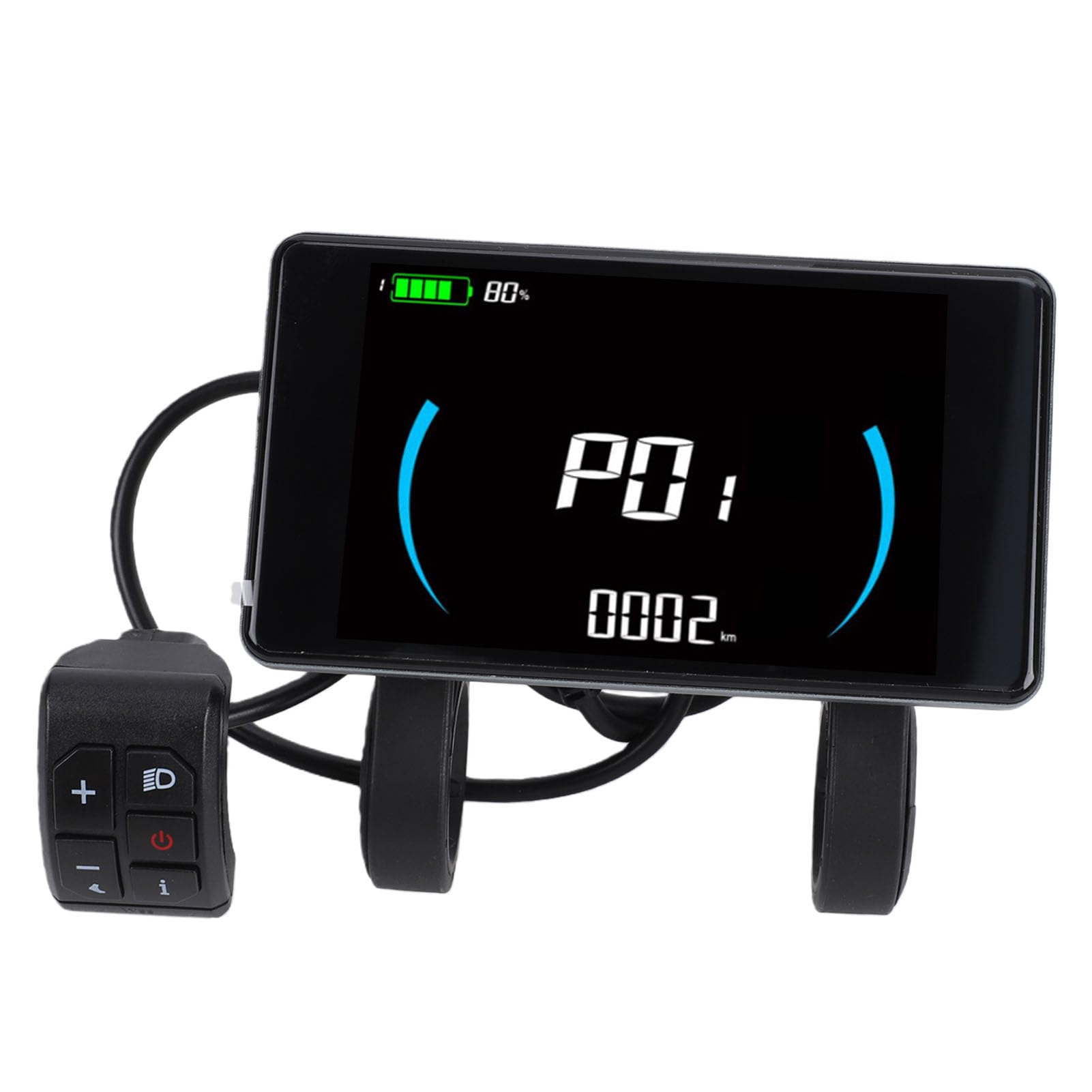 Generic Pannello Display LCD per Scooter Elettrico Comodo Pannello di Controllo per Visualizzazione velocità e Livello Batteria per Pendolari
