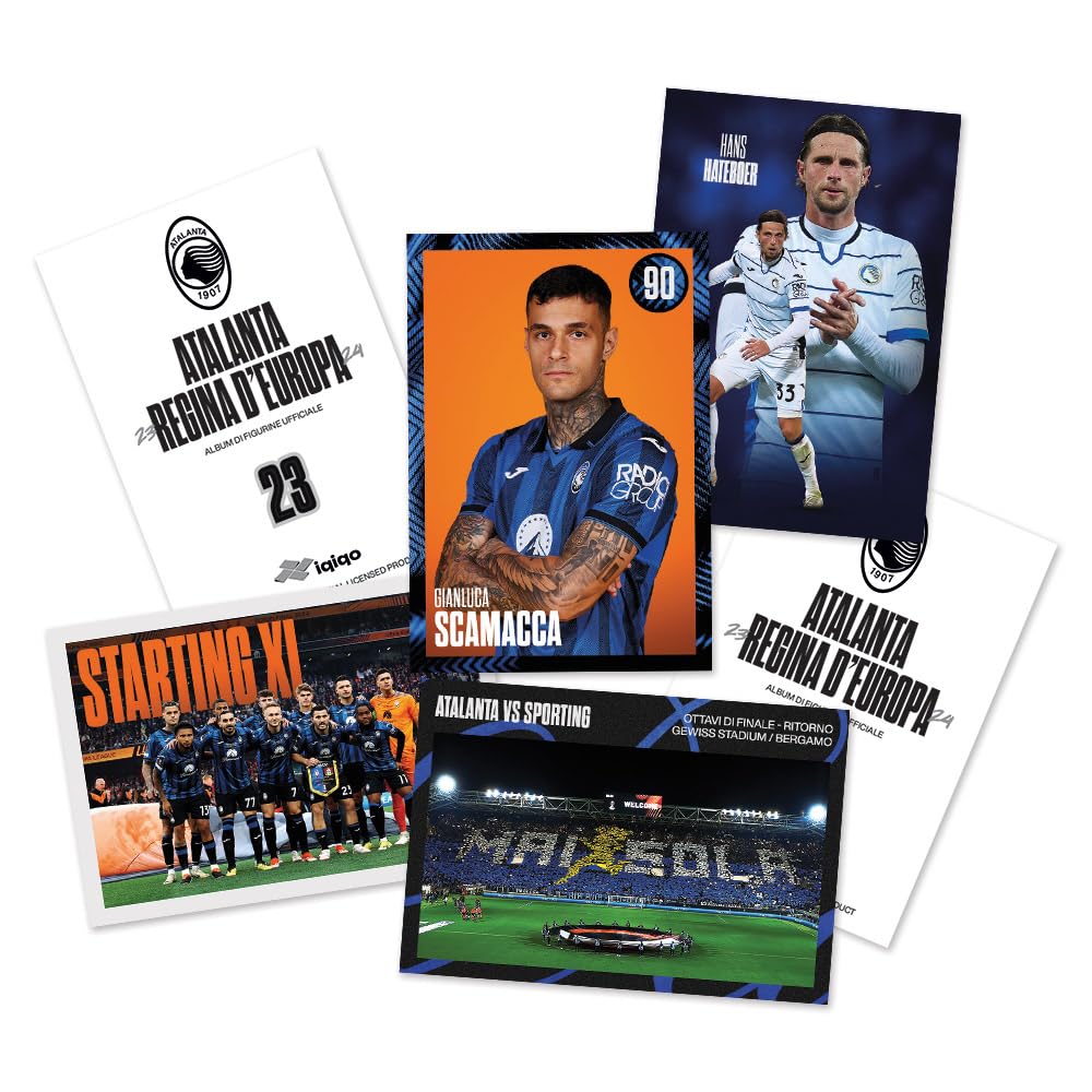 Atalanta Regina d'Europa - Prodotto UFFICIALE - Album di figurine in Collezione completa - Europa League 23/24
