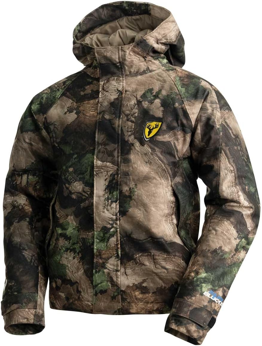 SCENTBLOCKER Blocker Outdoors Youth Drencher Insulated Waterproof & Breathable Camo Hunting Jacket with Hood