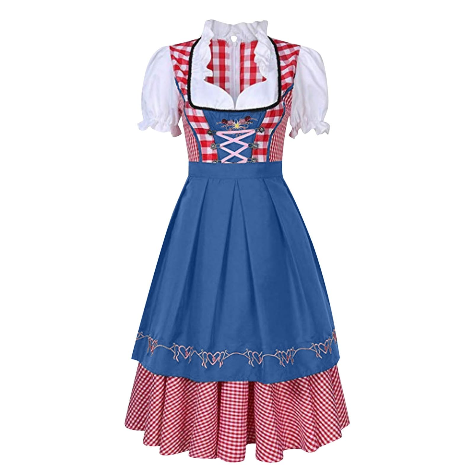 Ladies Oktoberfest Beer Costume Set 3 Piece Dirndl Dress Bavarian Costume Dirndl for German Beer Festival Outfits Bavarian Costumes Beers Carnival Party