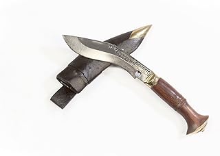 Genuine Gurkha Kukri-Authentic 5" Blade Cheetlange Special Kukri-Rat Tail Tang Rosewood Handle, Leather Sheath Khukuri- Handmade in Nepal
