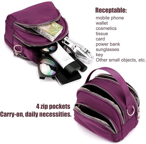 Miniatura 4 de Bolsos cruzados pequeños para mujer, bolsos de mano con correa ajustable para mujer, bolso de hombro para mujer