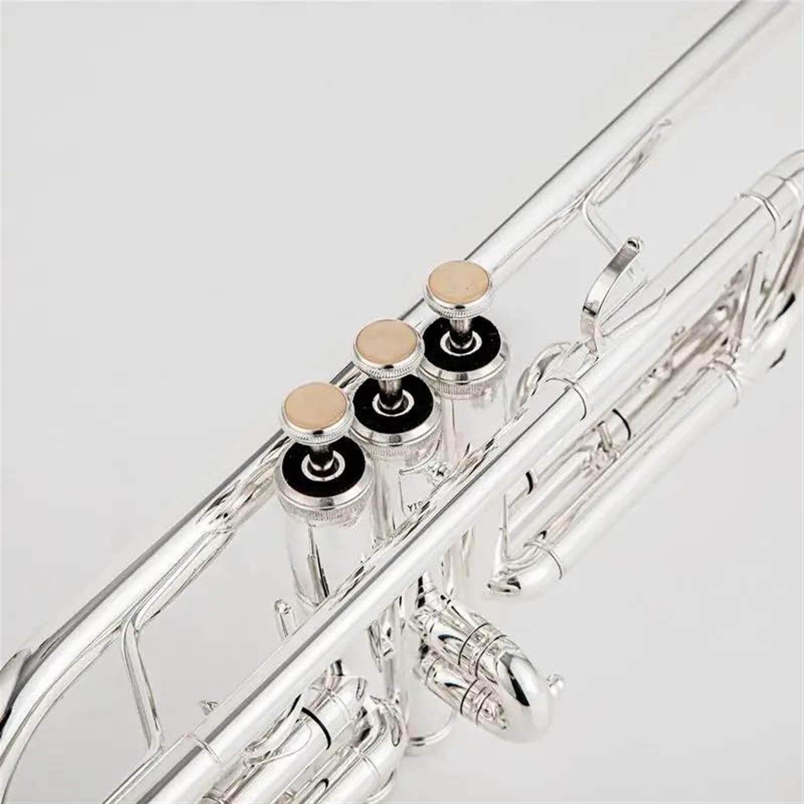 Tromba Strumenti Musicali A Tromba Professionale In Ottone Placcato Argento In Do Tromba In Do Piatto Con Custodia In Pelle