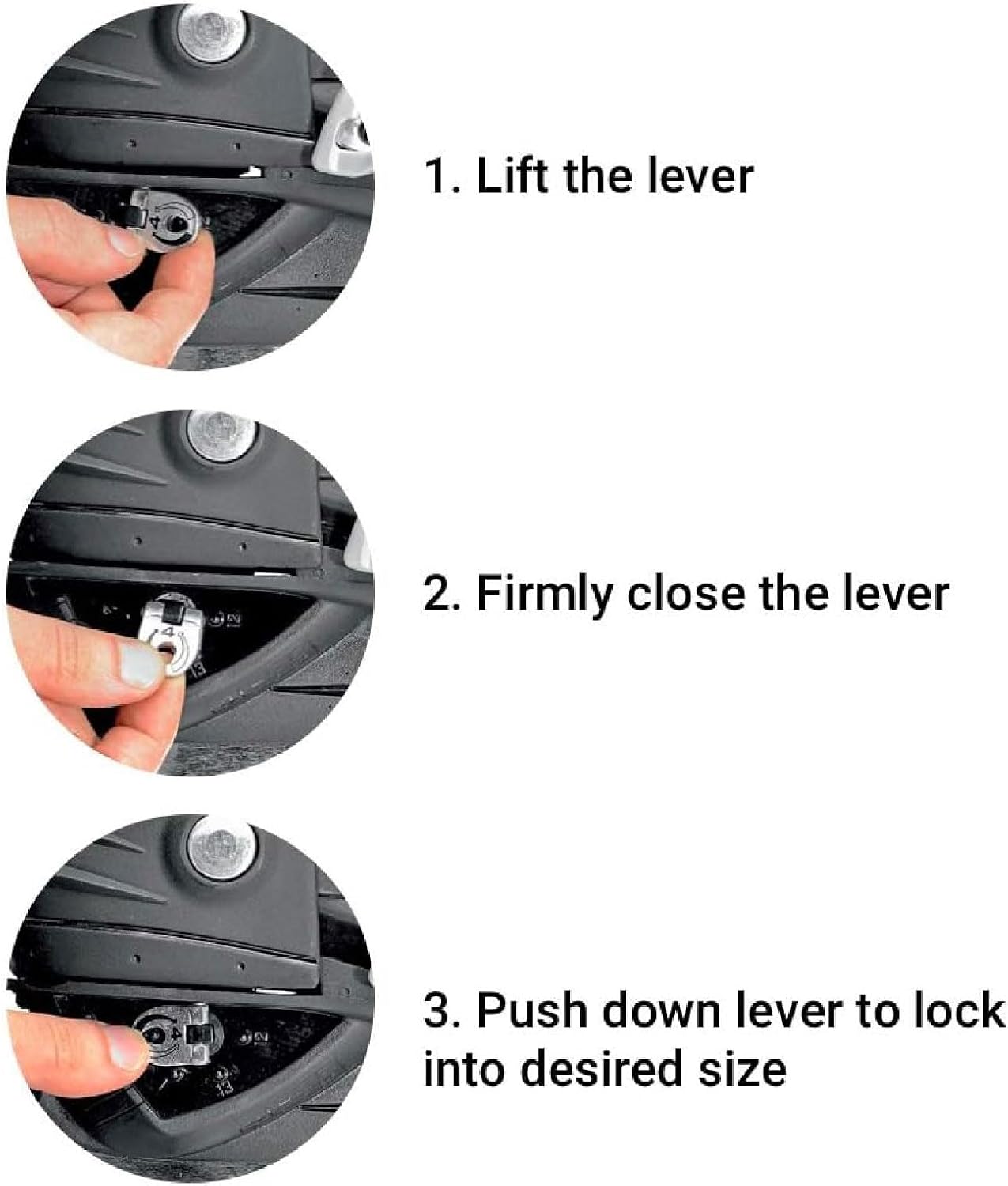 Roces Kid's Unisex Children MCK II Adjustable Carbon Steel Hockey Blade Ice Skates with Two Micrometric Memory Buckles Closure