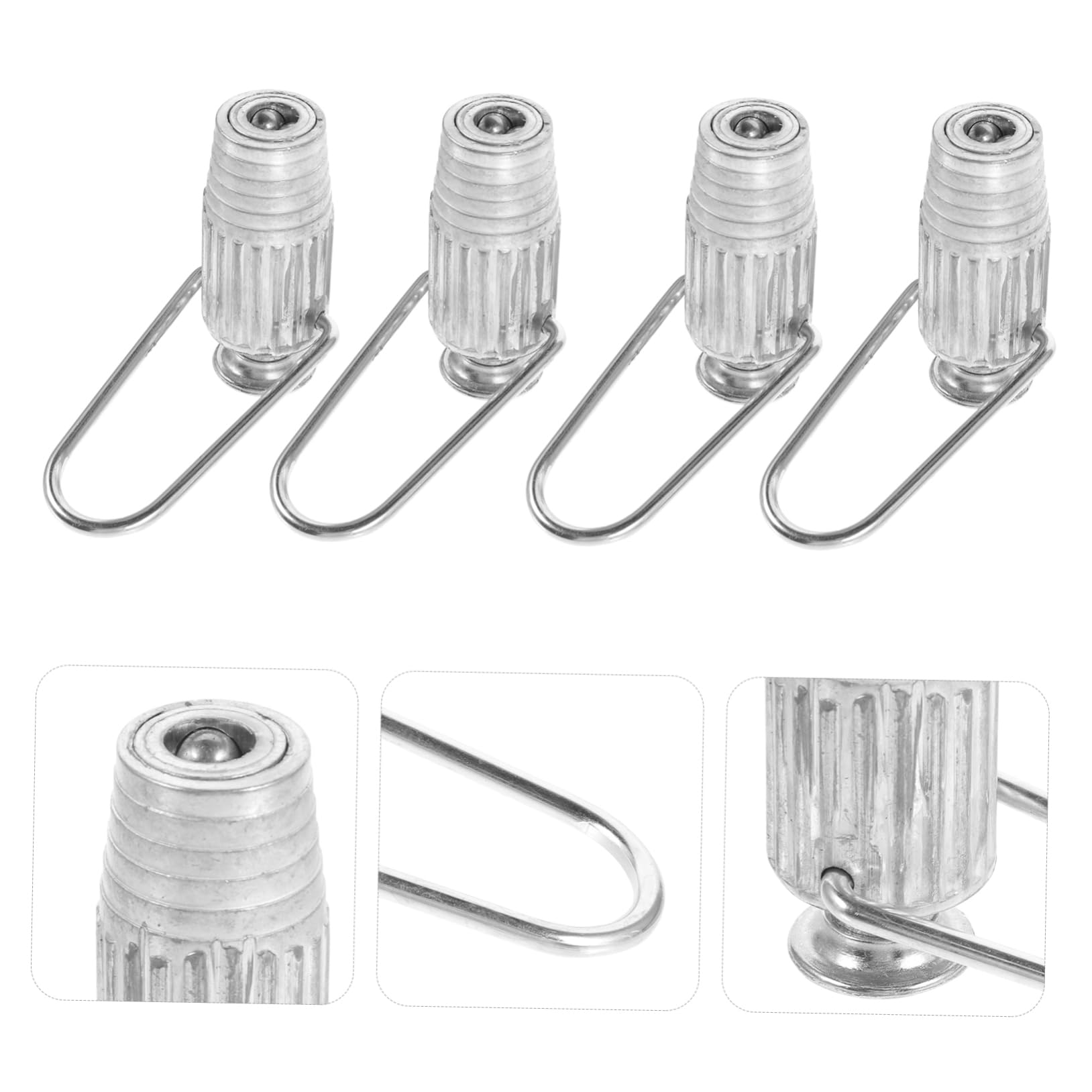 DOITOOL 4 Piezas Accesorios De Tendedero Líneas De Suministro De Lavandería Tendedero Retráctil De Interior Tensor De Alambre De Ropa Tendedero De Polea Acero Inoxidable Secadora De Ropa