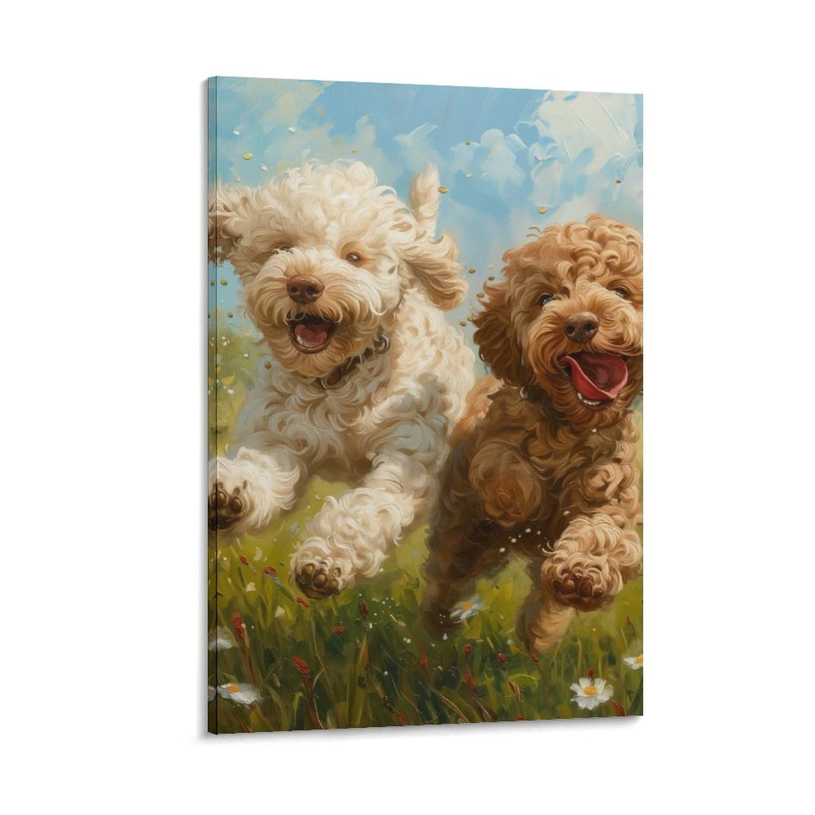 DHBANEIOK Cockapoo Wall Art Canvas Print Painting Wall Decor Set of Ornaments for Walls Bedroom Living Room 16x24inch(40x60cm)