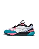 Mens Rs-Metric FD Sneakers, Size: 11 M US, Color: Puma White/Fiery Coral/Turquoise/Light Violet