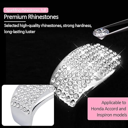 Miniatura 10 de Bling Car Accessories - Adhesivo decorativo para volante compatible con Honda 10th Accord 2022 2021 2010 2019 2018