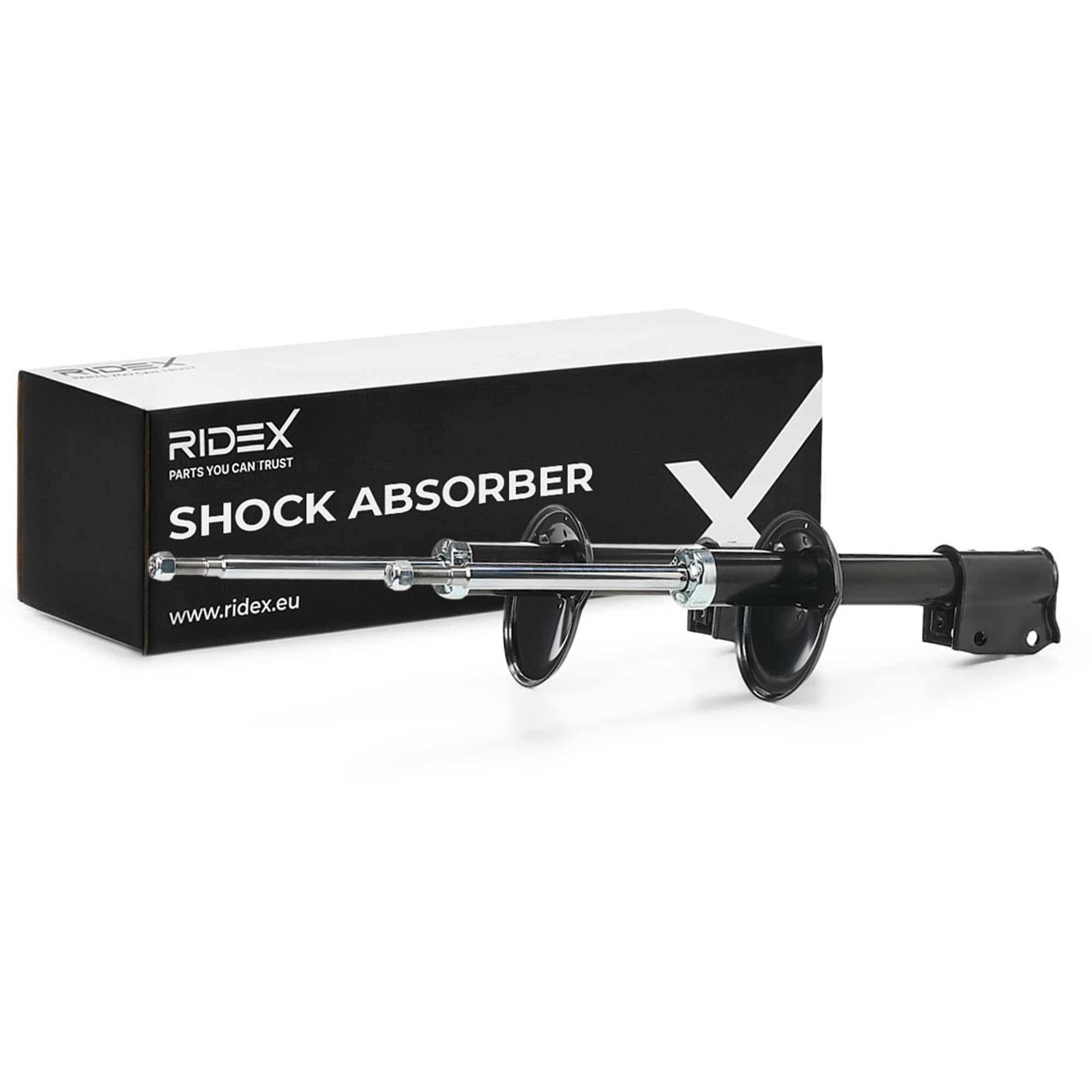 RIDEX 2x Amortisseur Avant 2x Jeu, Pression de gaz Compatible avec DACIA SANDERO, RENAULT Logan 1 Berline LS
