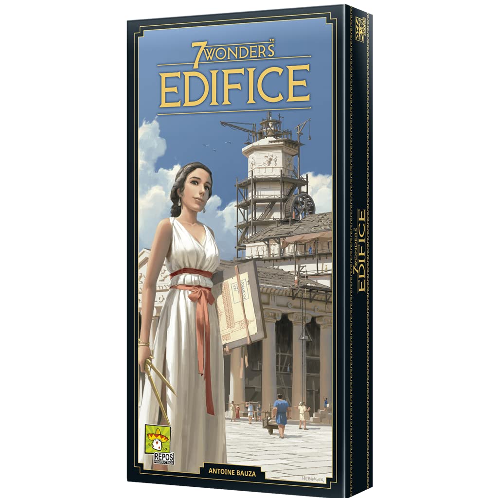 Asmodee 7 Wonders Edifices Expansión, Juego de Civilizaciones Ganador de Varios Premios, Juego de Mesa a Partir de 10 Años, de 3 a 7 Jugadores, Nueva Edición, 30 Minutos por Partida, Español