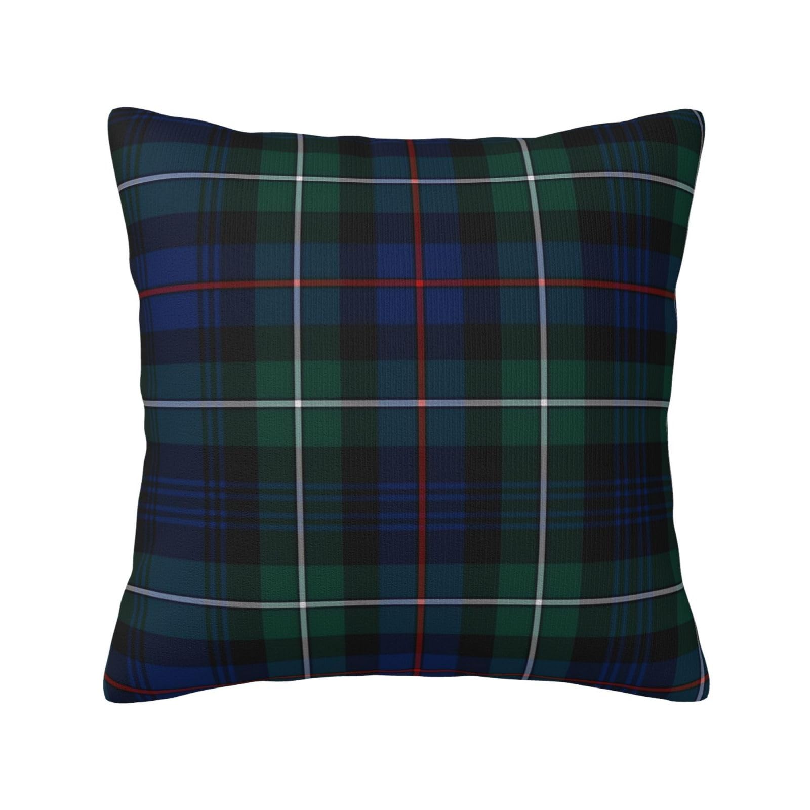 Clan Mackenzie Tartan Throw Pillow Decorative Cushion Covers Pillowcase 18x18 in