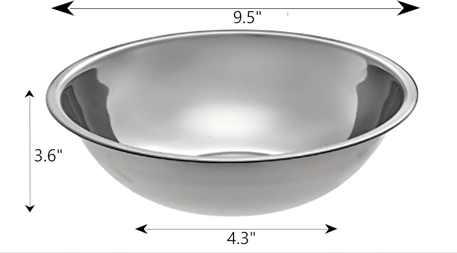 Stainless Steel Mixing Bowl for Commercial and Home Kitchen