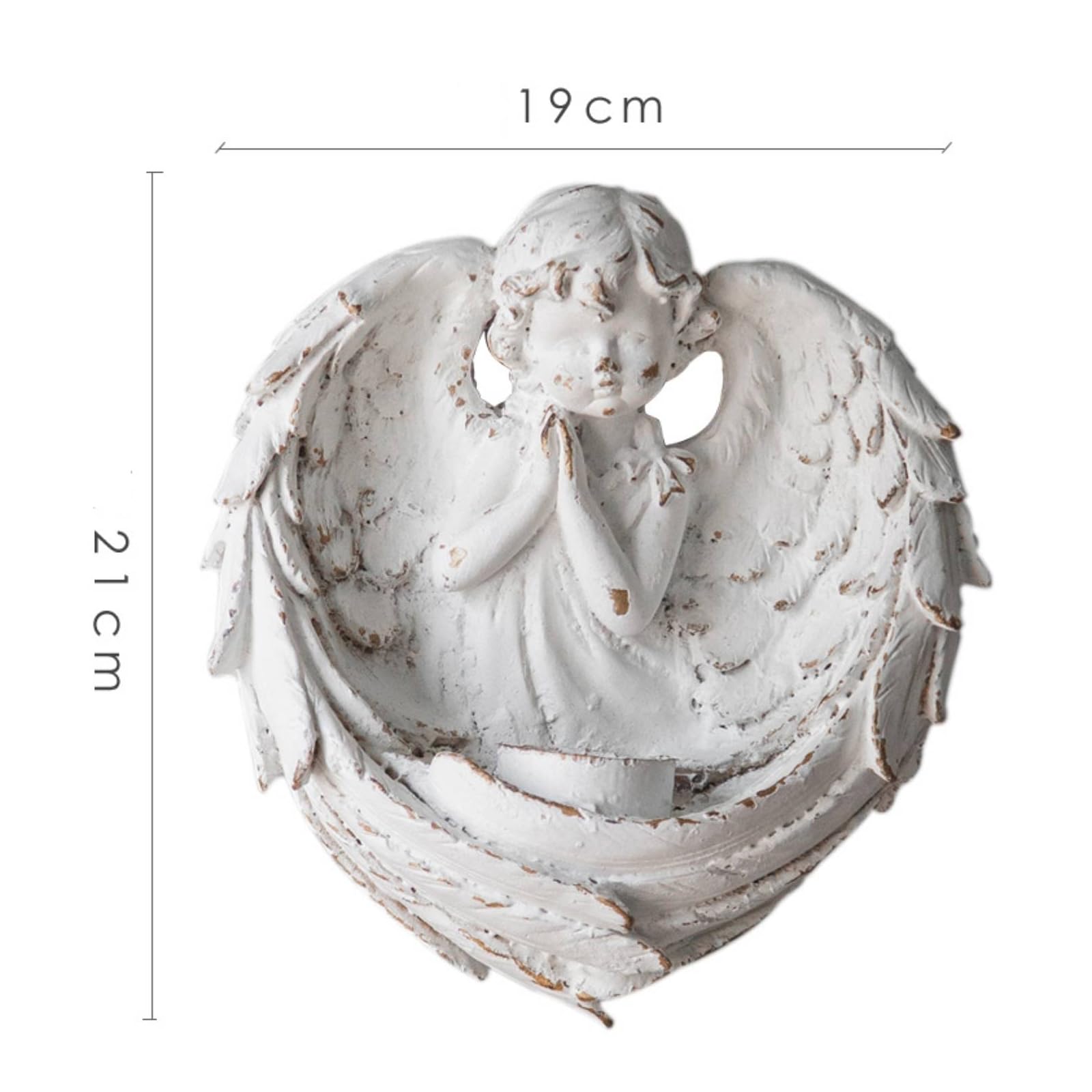 Gancio da Parete con Putto Shabby Chic Appendiabiti a Parete Antica Arredo per Ingresso, MBK001