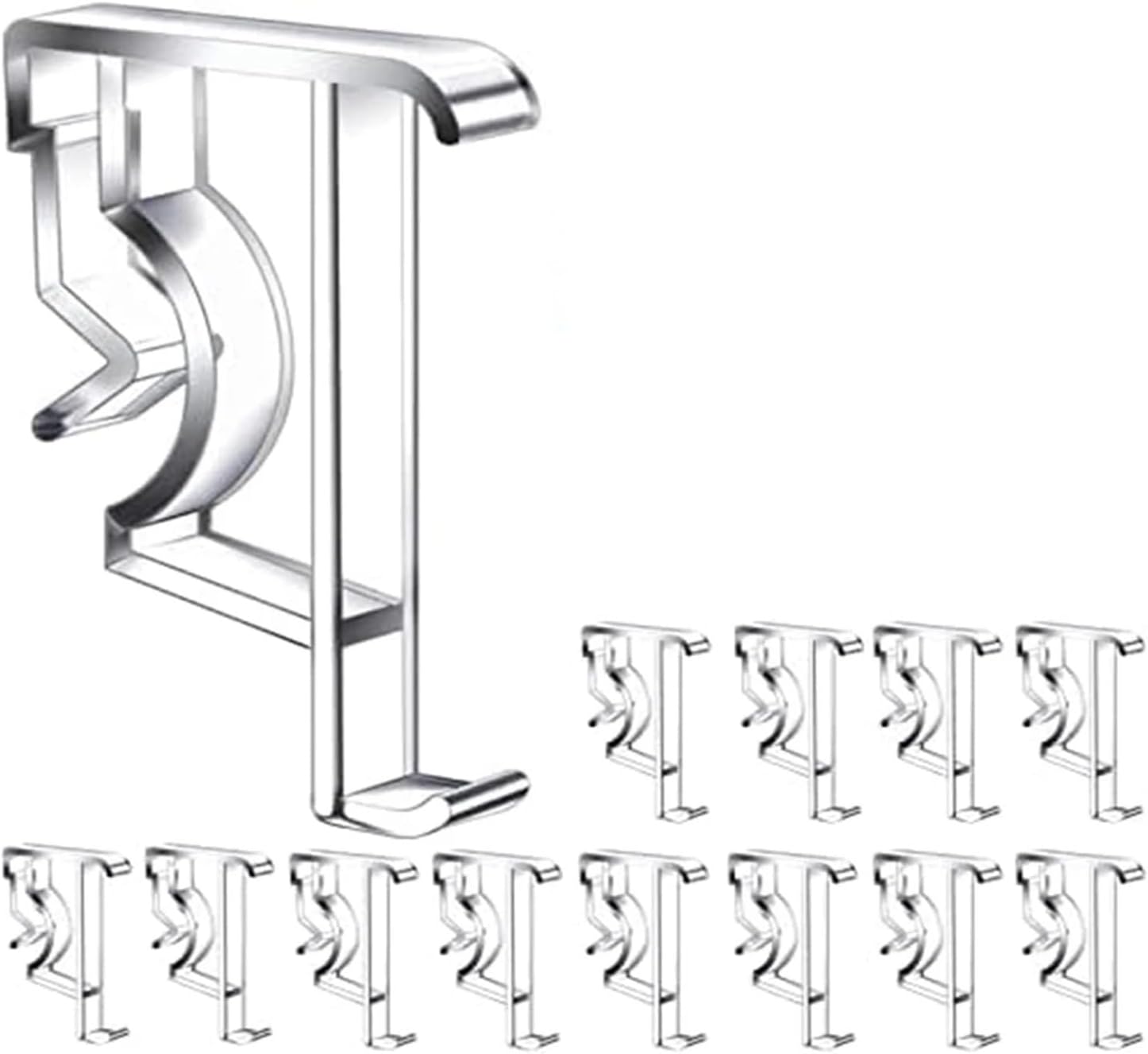 24 Pcs Valance Clips Clear Plastic Hidden Retainer Holder Clip for Window Blind,Horizontal Faux Wood Blinds Parts