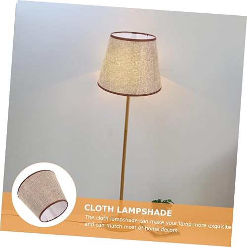 Vista 78 de GANAZONO Pantallas de lámpara de tambor – Pantalla de tela para lámpara de mesa/lámpara colgante de suelo, lino natural hecho a mano clásico moderno