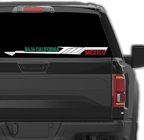 Baja California México - Calcomanías de vinilo para tu camión, calcomanías de diseño moderno de Estados mexicanos para Troca o Carro (20 pulgadas,