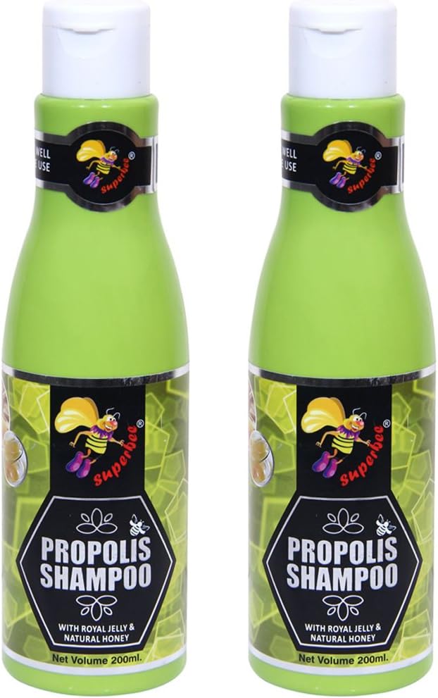 Propolis Shampoo with Royal jelly & Natural honey 200 ml (Pack of 2)