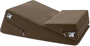 Liberator Wedge & Ramp Sex Positioning Pillow Combo, Original Short (10"), Chocolate
