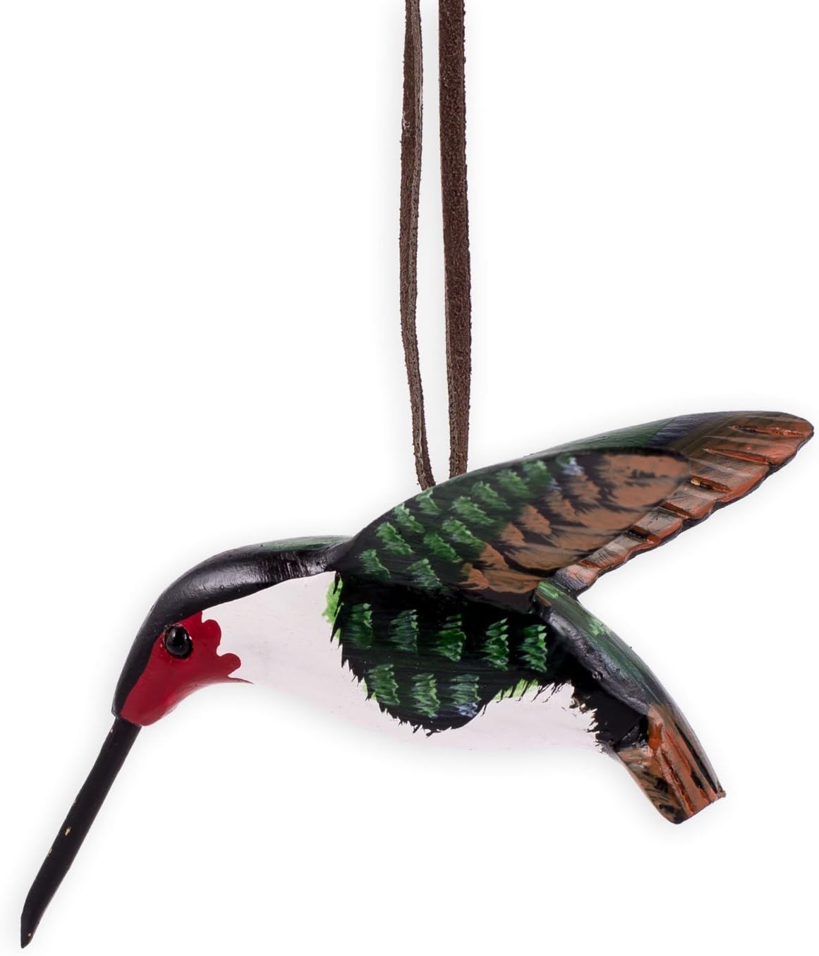 Ruby Throated Hummingbird Christmas Ornament