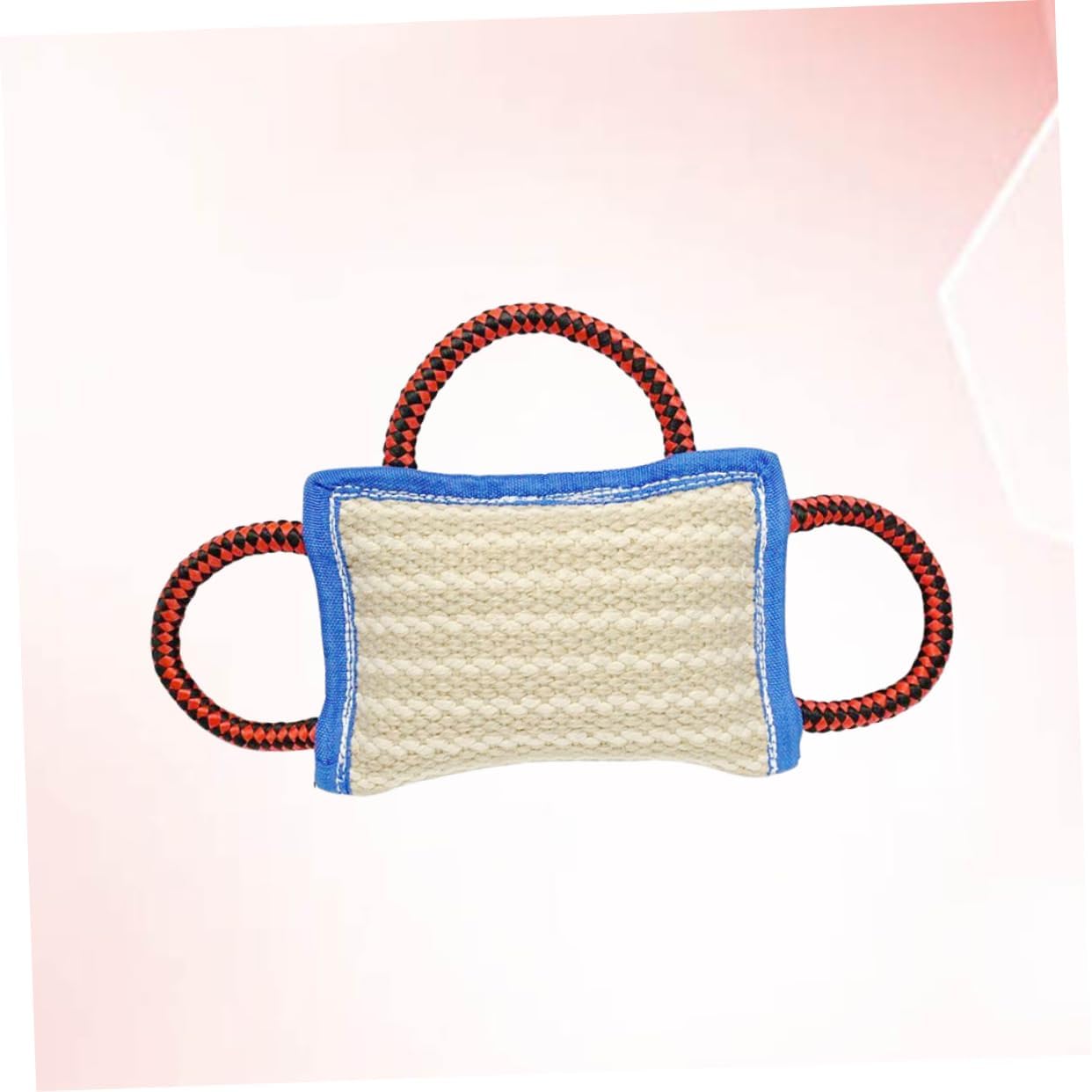 SUPVOX Sturdy Handle Pet Bite Pillow Dog Training Toy Chewing Pillow Interactive Play for Dogs Jute Material