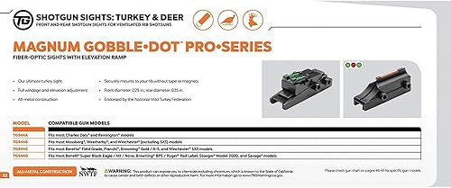 Miniatura 7 de TRUGLO Pro-Series Magnum Gobble-Dot - Miras totalmente metálicas