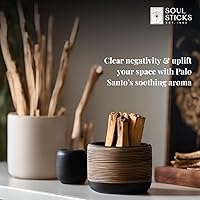 Vista 4 de Ancient VEDA Varillas de palo santo peruano 6 piezas con guía de sahumado – Alto contenido de resina, madera santa aromática de olor dulce