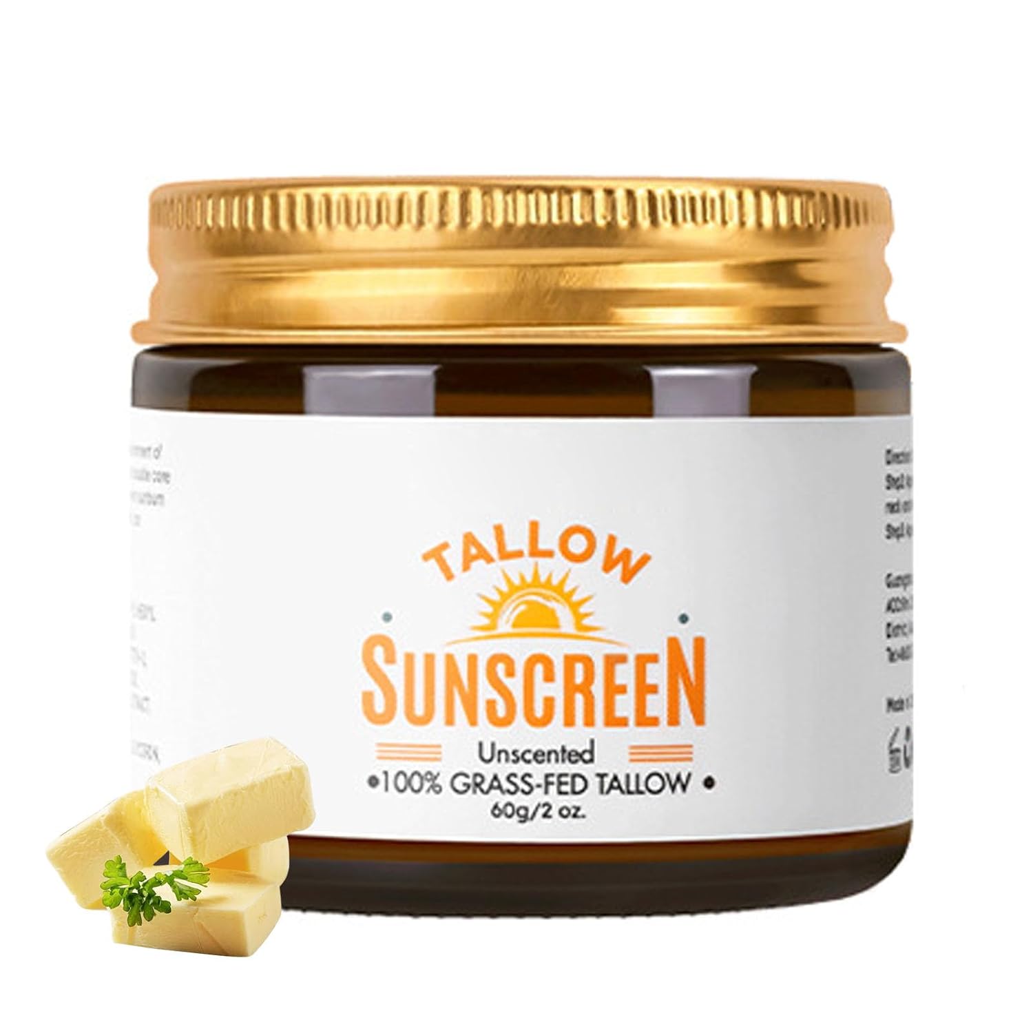 ARCHIDATE Tallow Sunscreen SPF 50 Organic Grass-Fed Beef Tallow Sunscreen for Face and Body Sun Protection Lightweight Non