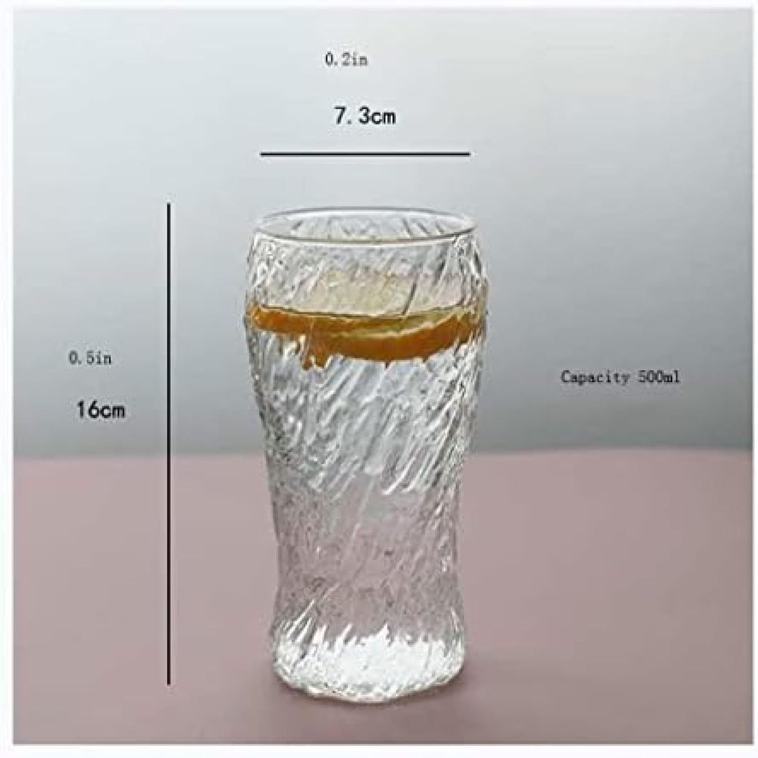 Juego de vasos de cristal transparentes para jugo, leche y café para cocina, ideal para desayuno y bebidas frías
