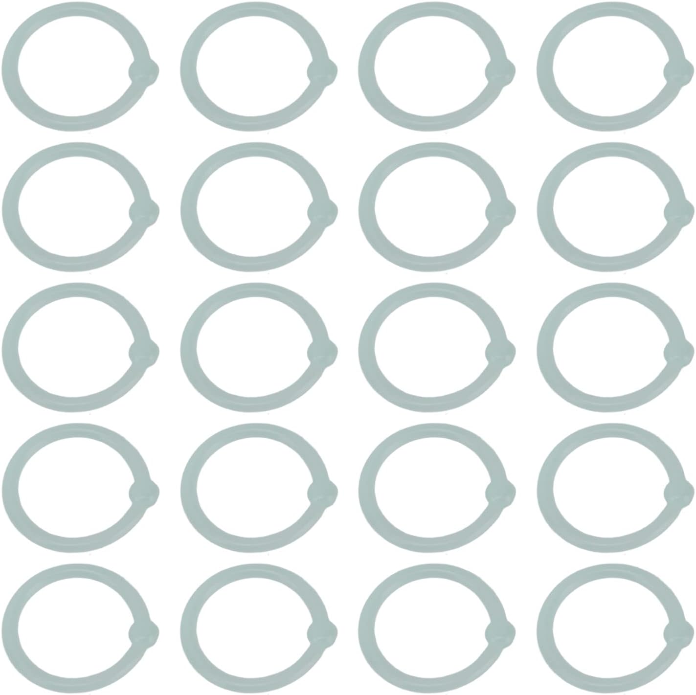 40 PC Key Ring Binding Rings for the Education and Storage Material of. (Transparent Green)
