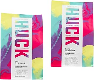 Bean Box Denver Coffee Sampler, 2-Pack - Roasted by Huckleberry Roasters, Gourmet Arabica Coffee, Variety Pack - Whole Bean