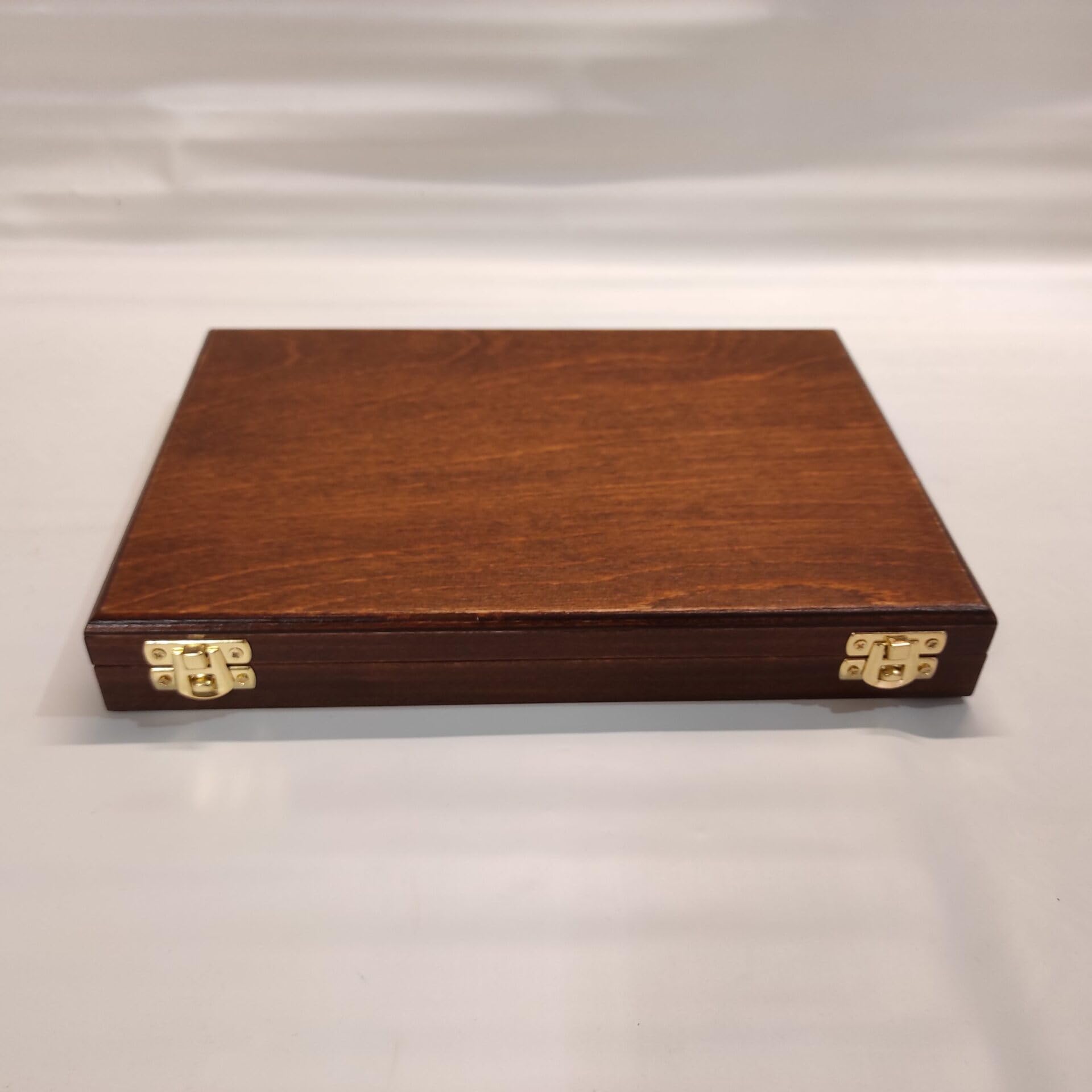 Caja expositora para Monedas y medallas de colección 6 Compartimentos Madera Artesanal numismática Personalizable Estuche coleccionista