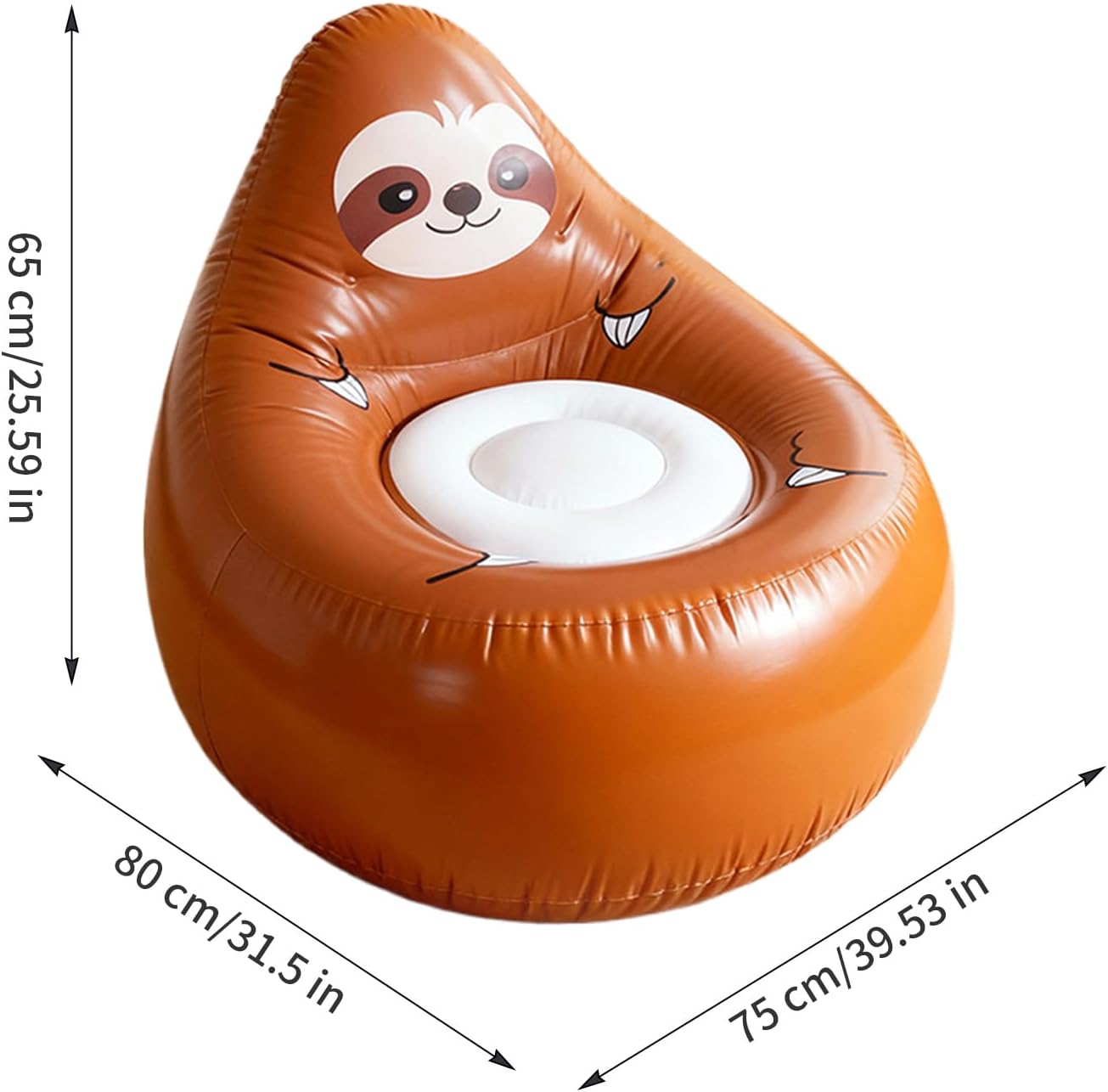 空気で膨らむソファ | アニマル形状キャンプチェア | アウトドアソファ,子供向けアウトドア・キャンプ・パティオ・ビーチ・旅行・室内