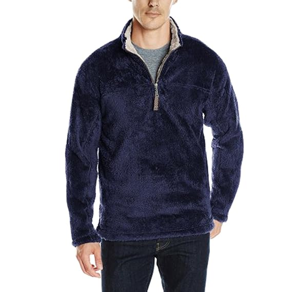 plush half zip pullover