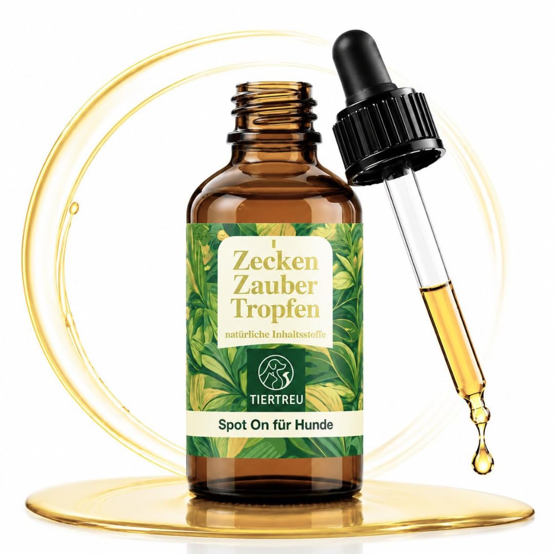 Zeckenzauber 50 ml - Spot On für Hunde - Zeckenschutz für die gesamte Saison - Zeckenmittel für Hunde - pflanzliche Inhaltsstoffe - gegen Zecken, Milben, Flöhe