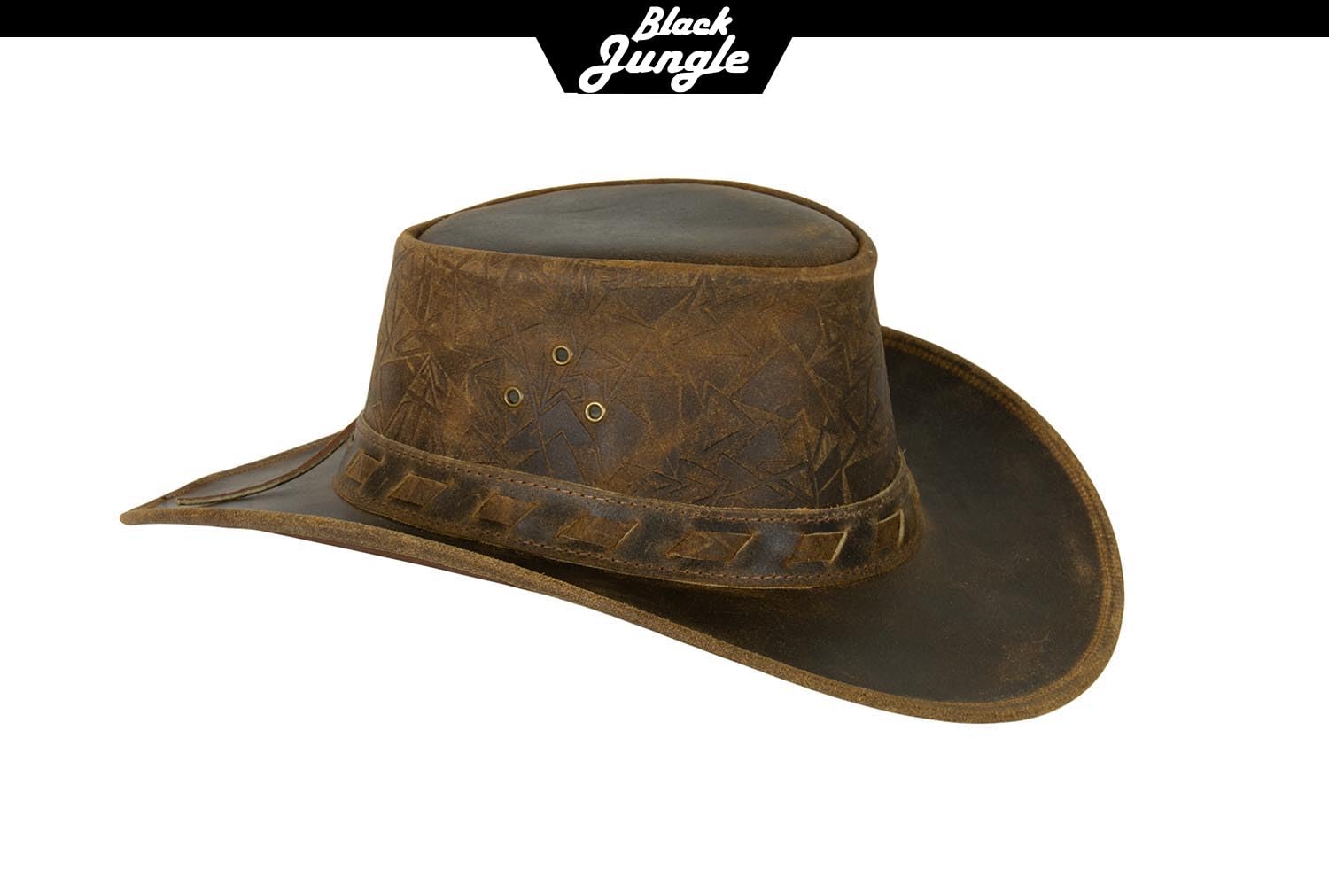 Black Jungle Altus - Sombrero de Piel de Estilo Occidental, Sombrero de Vaquero, Tan, XL