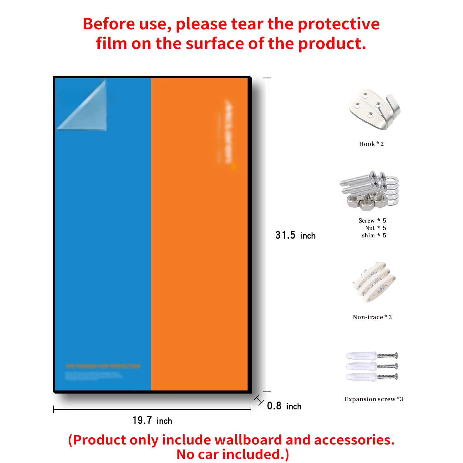 iLuane Display Wallboard for Lego McLaren Formula 1 Race Car 42141, Valentines Day Gifts, Collectibles Display Wallboard for Building Blocks, Gifts for Lego Lovers (Only Display Wallboard) 3