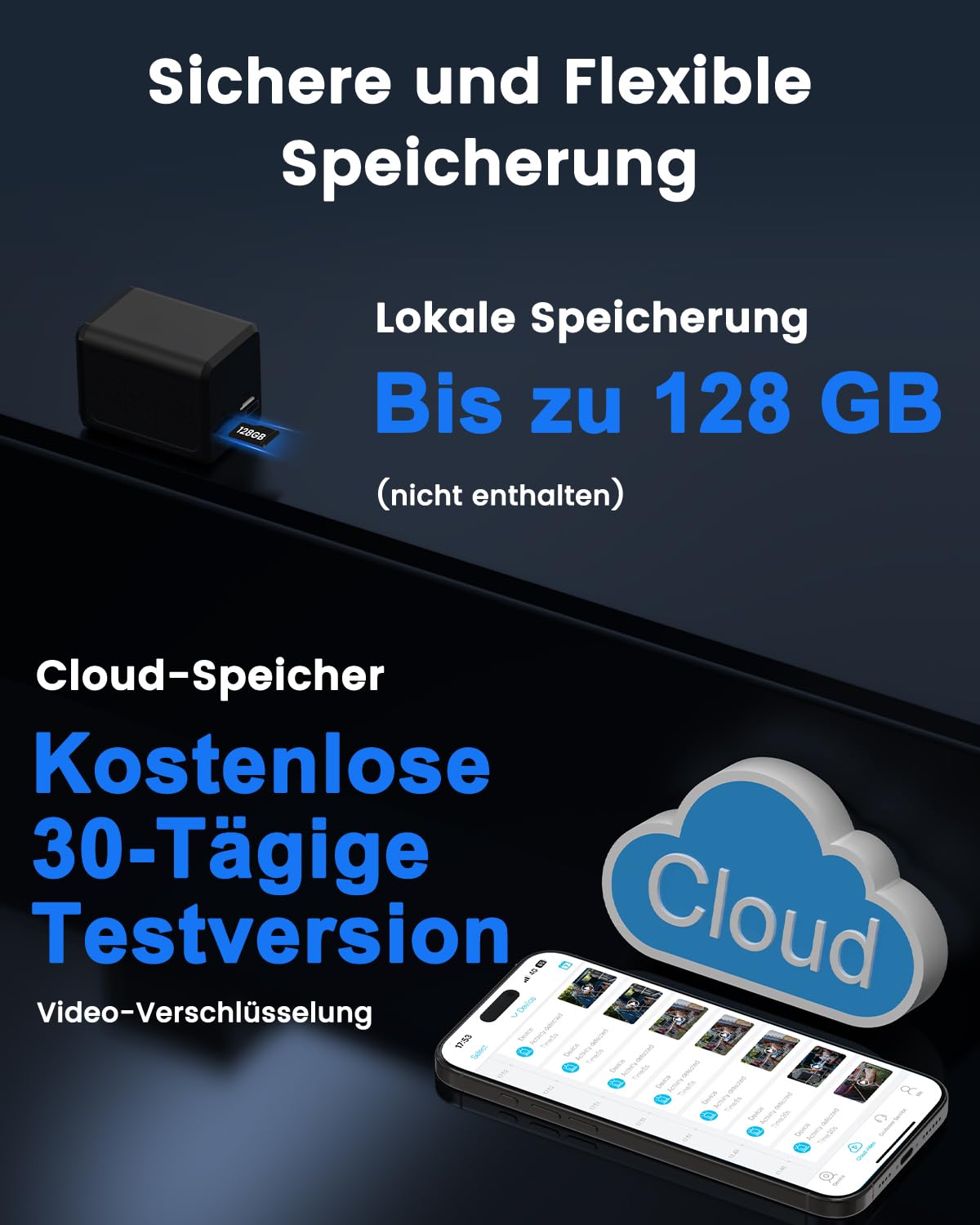 Bextgoo 4G LTE Überwachungskamera mit SIM Karte, Mini Kamera ohne WLAN | mit Akku 5200mAh, HD Tragbare Mini Kamera Kabellos, 160° Blickwinkel, KI-Erkennung, Nachtsicht, für Auto, Camping & Reise