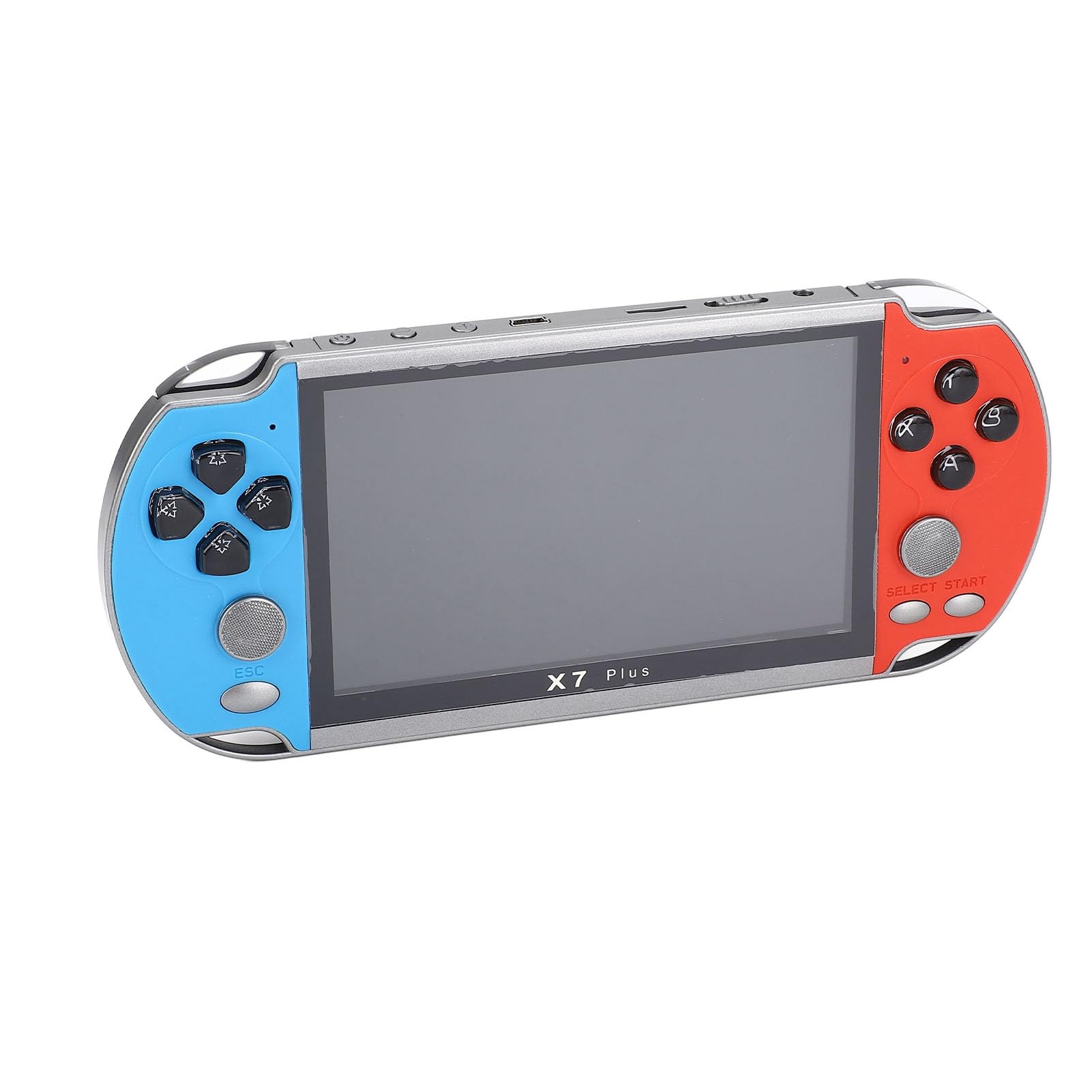 Handheld-Spielkonsole, Wiederaufladbares Tragbares Spielgerät mit 5,1-Zoll-Bildschirm, 8 GB Internem Speicher, Mehreren Vintage-Spielen für Endlosen Spielspaß