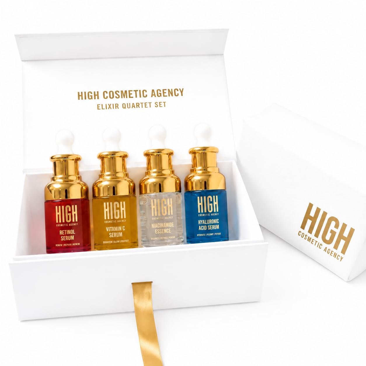HIGH 4-Piece Serum Kit - Anti-Aging Vitamin C & Retinol