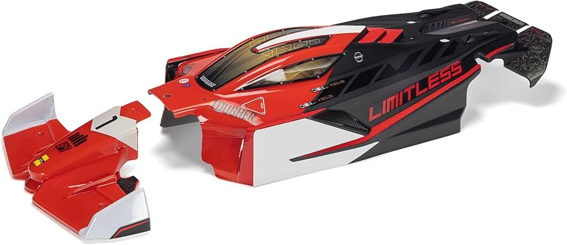 ARRMA Limitless Painted Decaled Trimmed Body Red/Black, ARA-2802