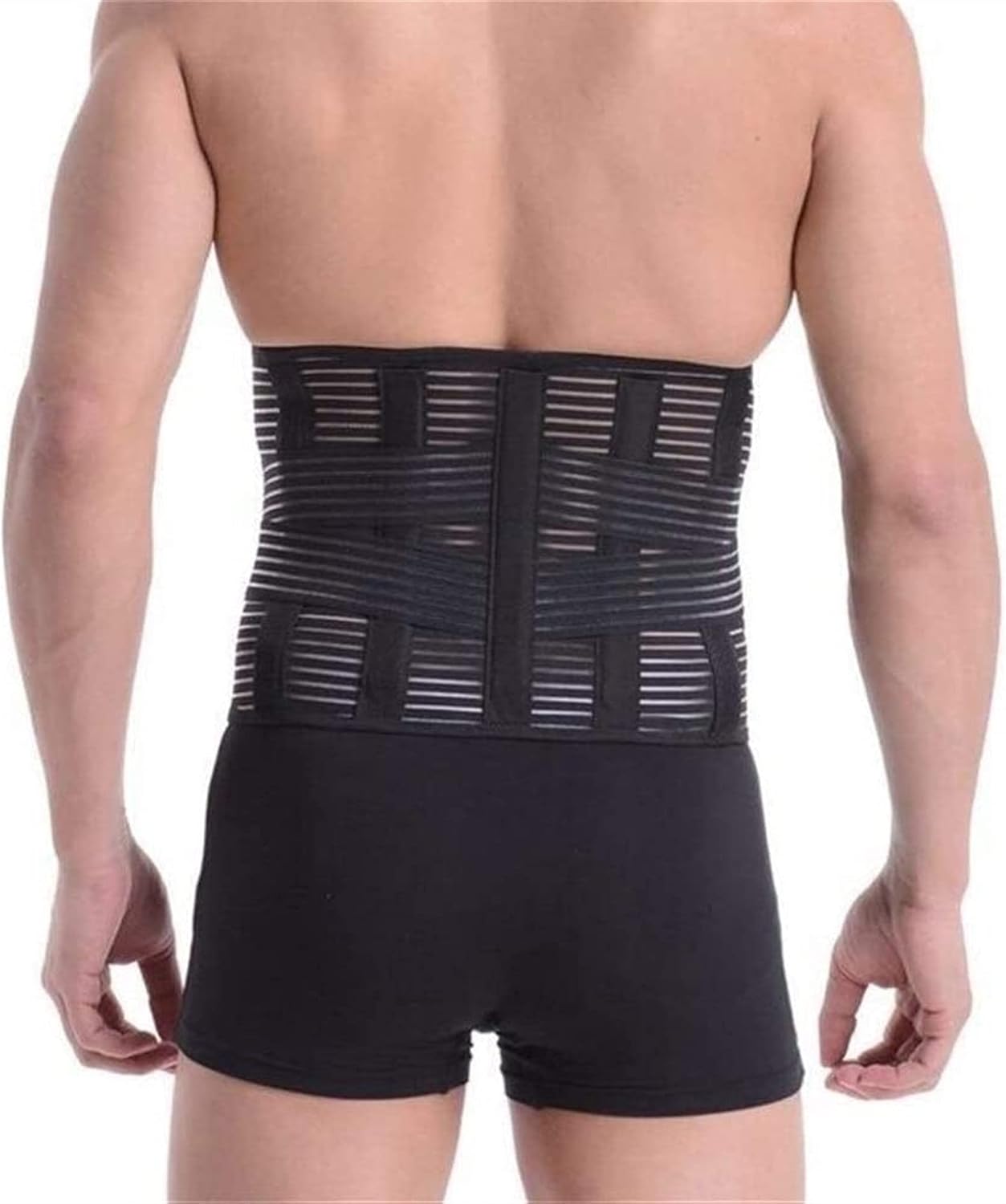 Back Brace Lumbar Support Belt High-Elastic Fish Shredded Health Care Belt Adjustable Sports Protection Tropical for Back Pain and Stress Relief,Skin-XX